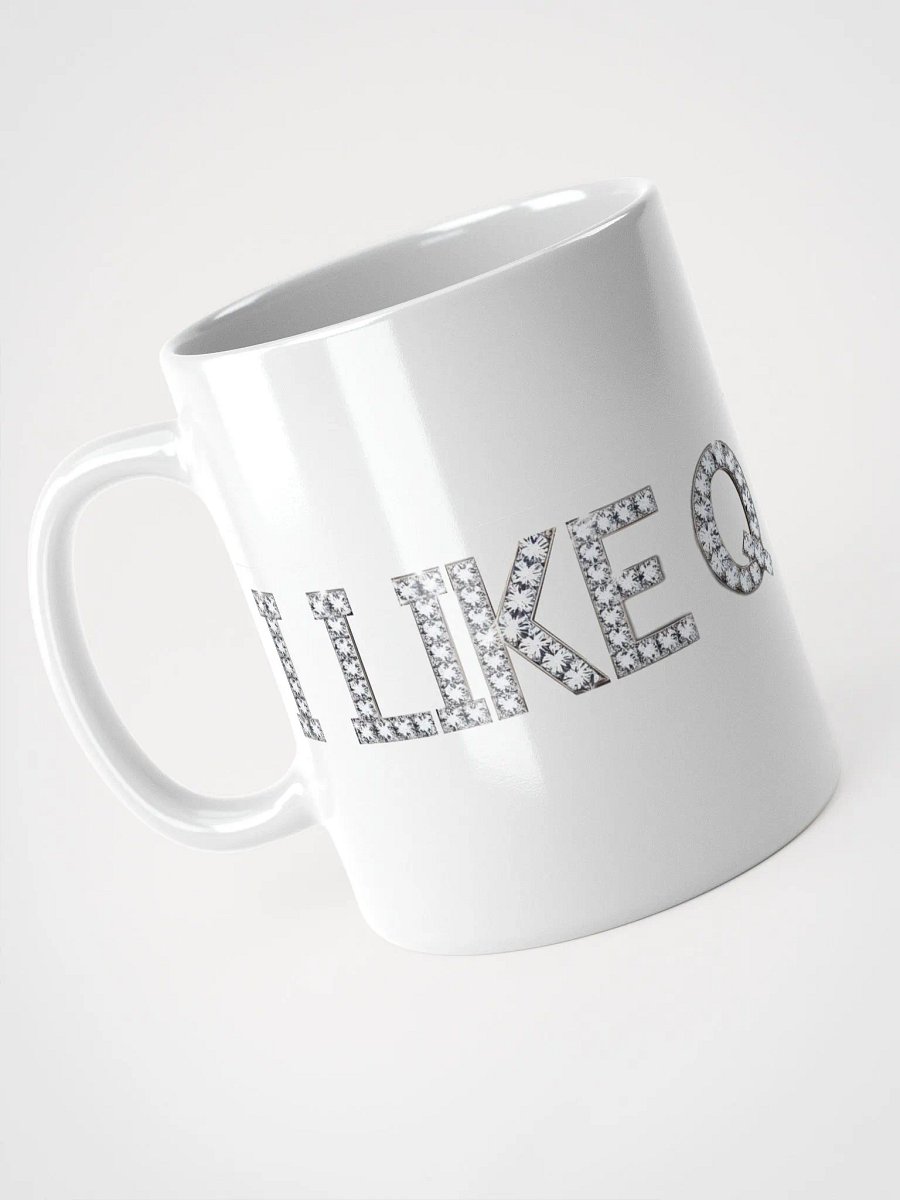 Diamond LIKE Q White Glossy Mug product image (1)