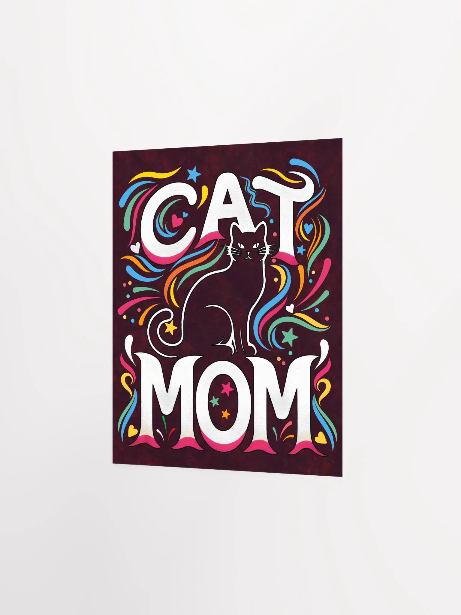 Cat Mom Vibes Poster product image (4)