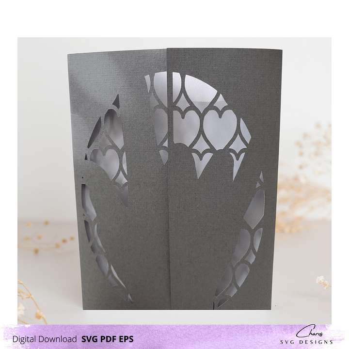 I Love You in ASL Card SVG Greeting Card Design | Free Envelope product image (1)