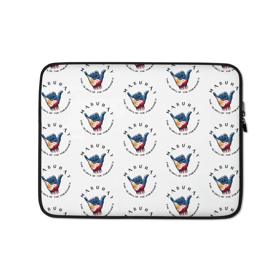 MABUHAY THE ALOHA OF THE PHILIPPINES LAPTOP SLEEVE - SHAKA HANG LOOSE VIBES FOR YOUR TECH product image (1)