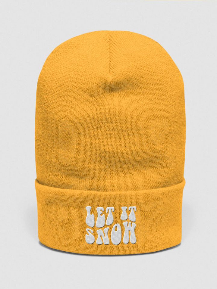 "Let it Snow" Yupoong Cuffed Beanie product image (1)