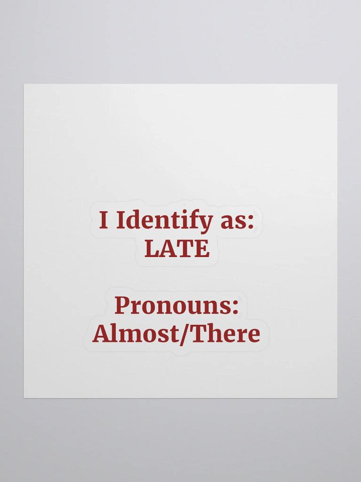 Fashionably Late Sticker Set product image (1)