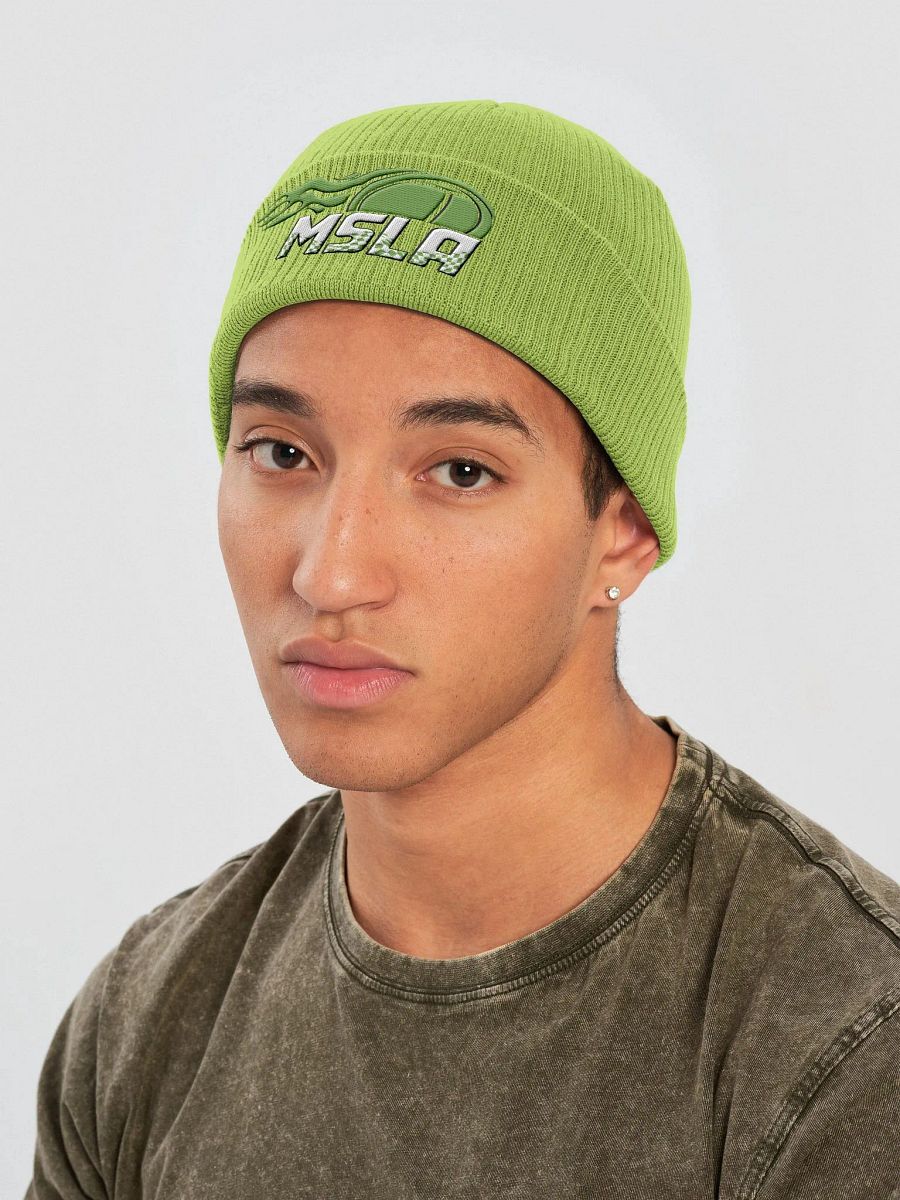 MSLA Green Organic Ribbed Beanie product image (8)