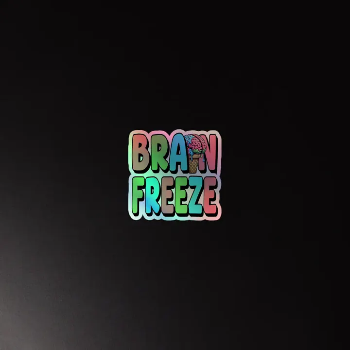 Brain Freeze Holographic Sticker Set product image (2)
