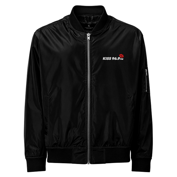 Kiss 969 Black Bomber Jacker With Sleeve Zipper product image (1)