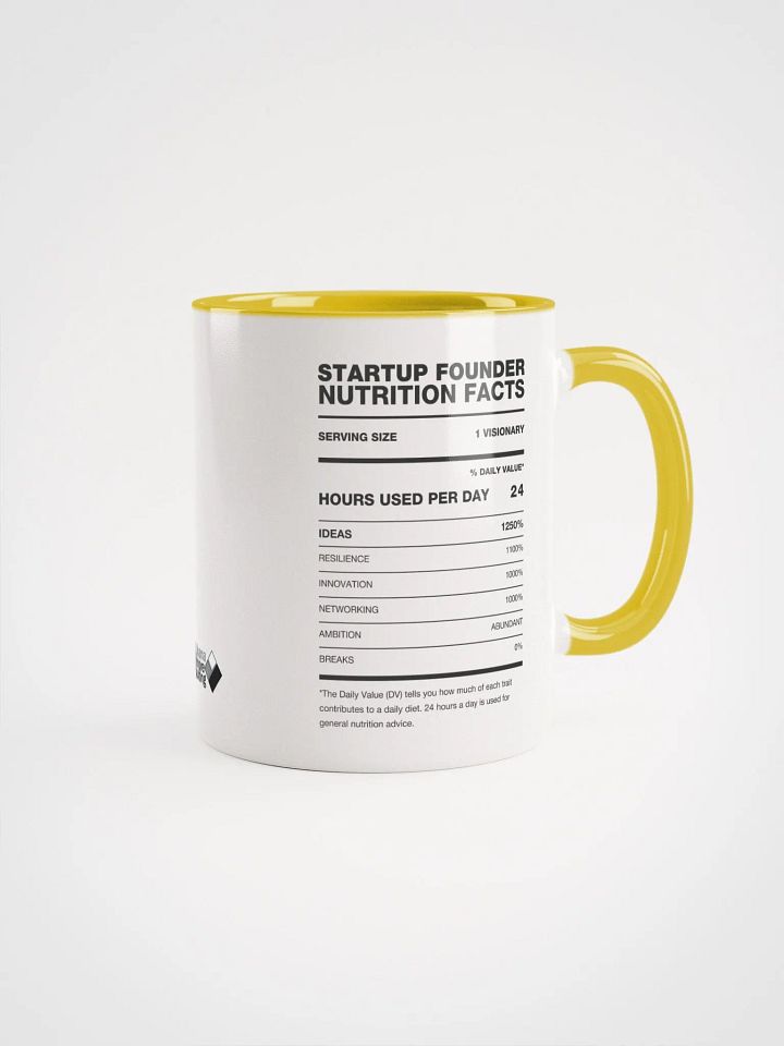 STARTUP FOUNDER Nutrition Facts Ceramic Mug product image (1)