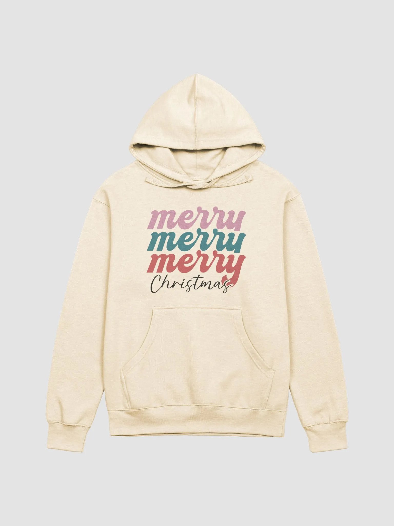 Merry Christmas Tri-Color Hoodie product image (1)
