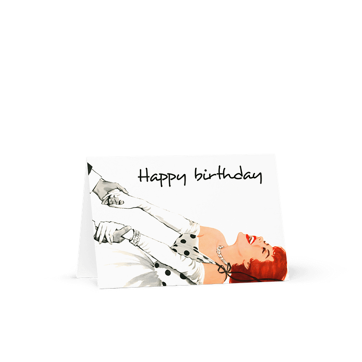 1950s Retro Glamor Birthday Card product image (2)