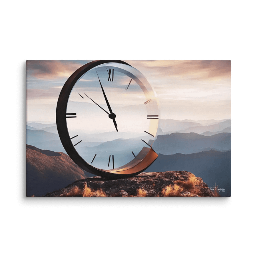 Time Confusion-3 | Canvas Artistic Wall Painting product image (6)
