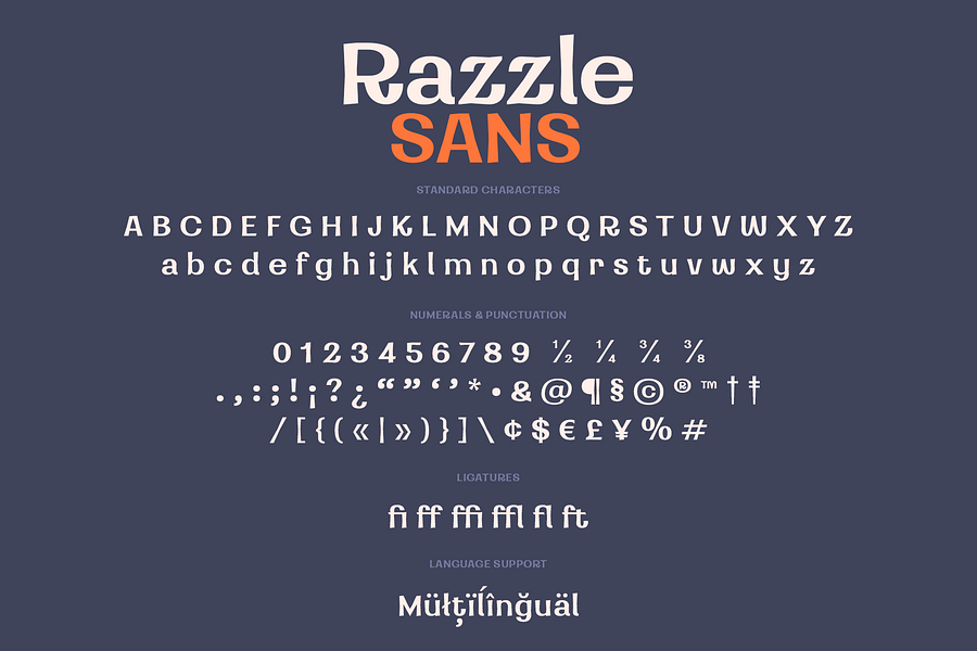 Razzle Sans | A Whimsical Sans Serif product image (6)