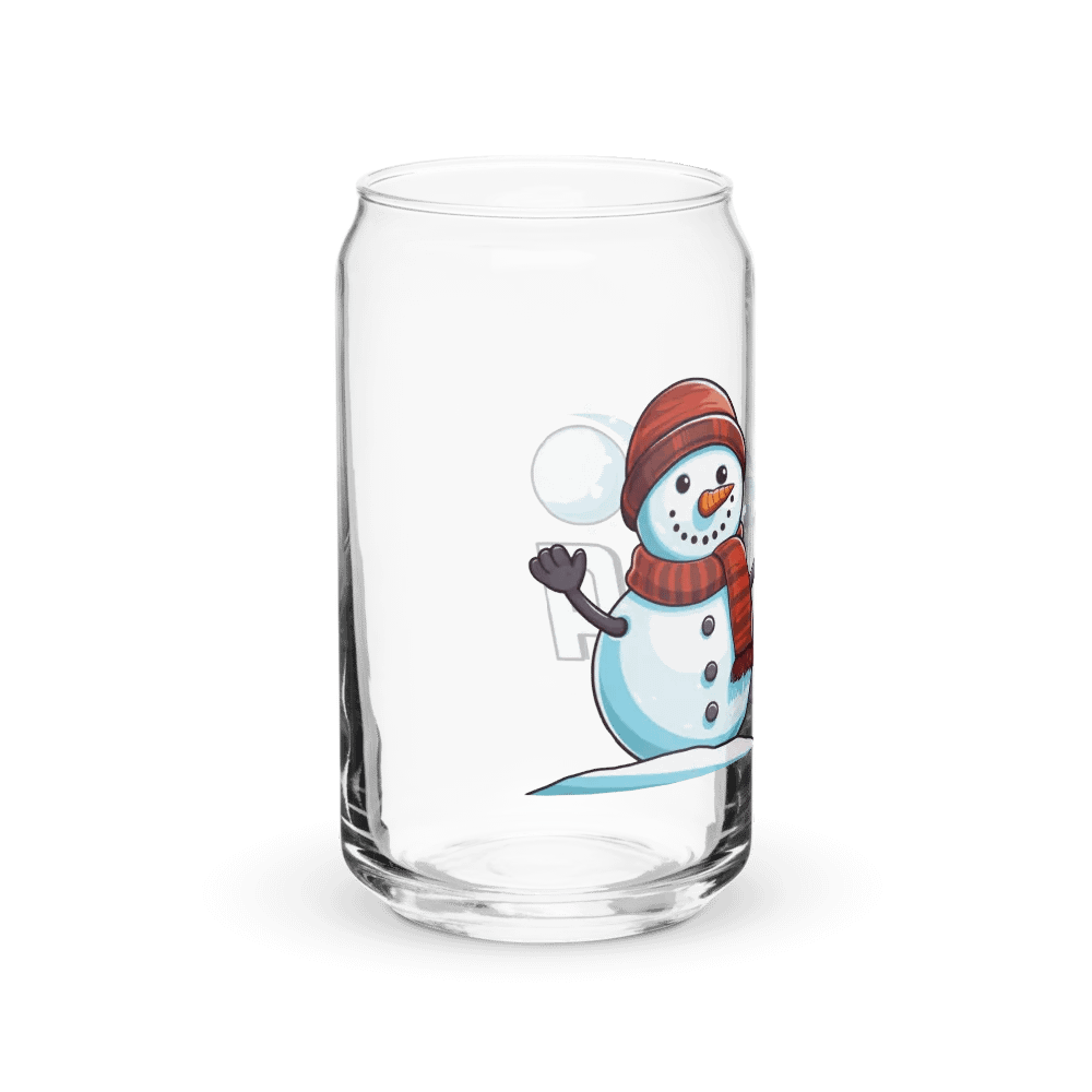 MSLA Holiday Snowman Can Shaped Glass product image (9)