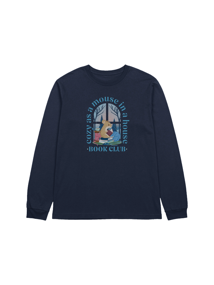 Cozy Mouse Book Club Long Sleeve Tee product image (6)