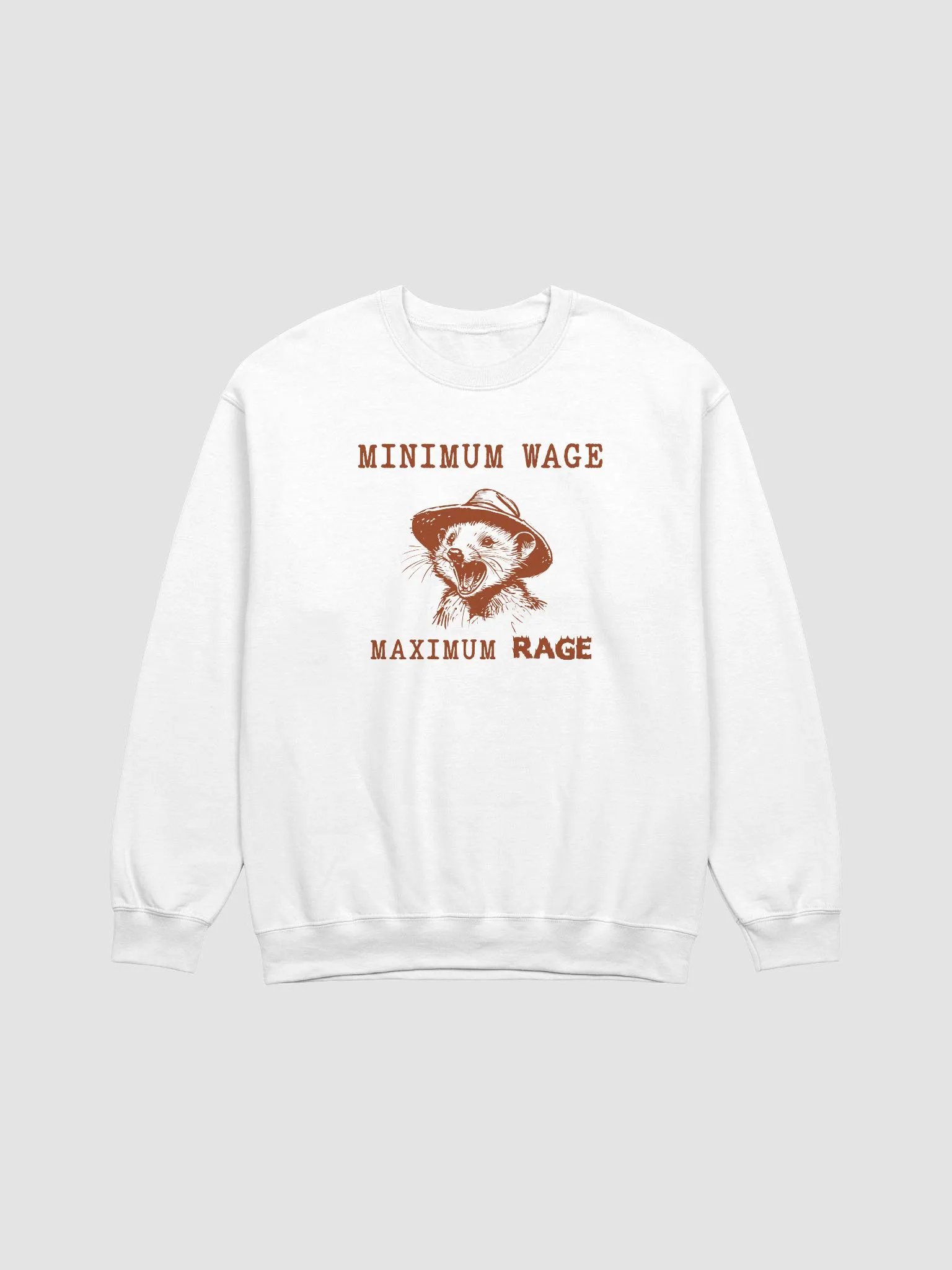 Minimum wage maximum rage Crewneck product image (1)