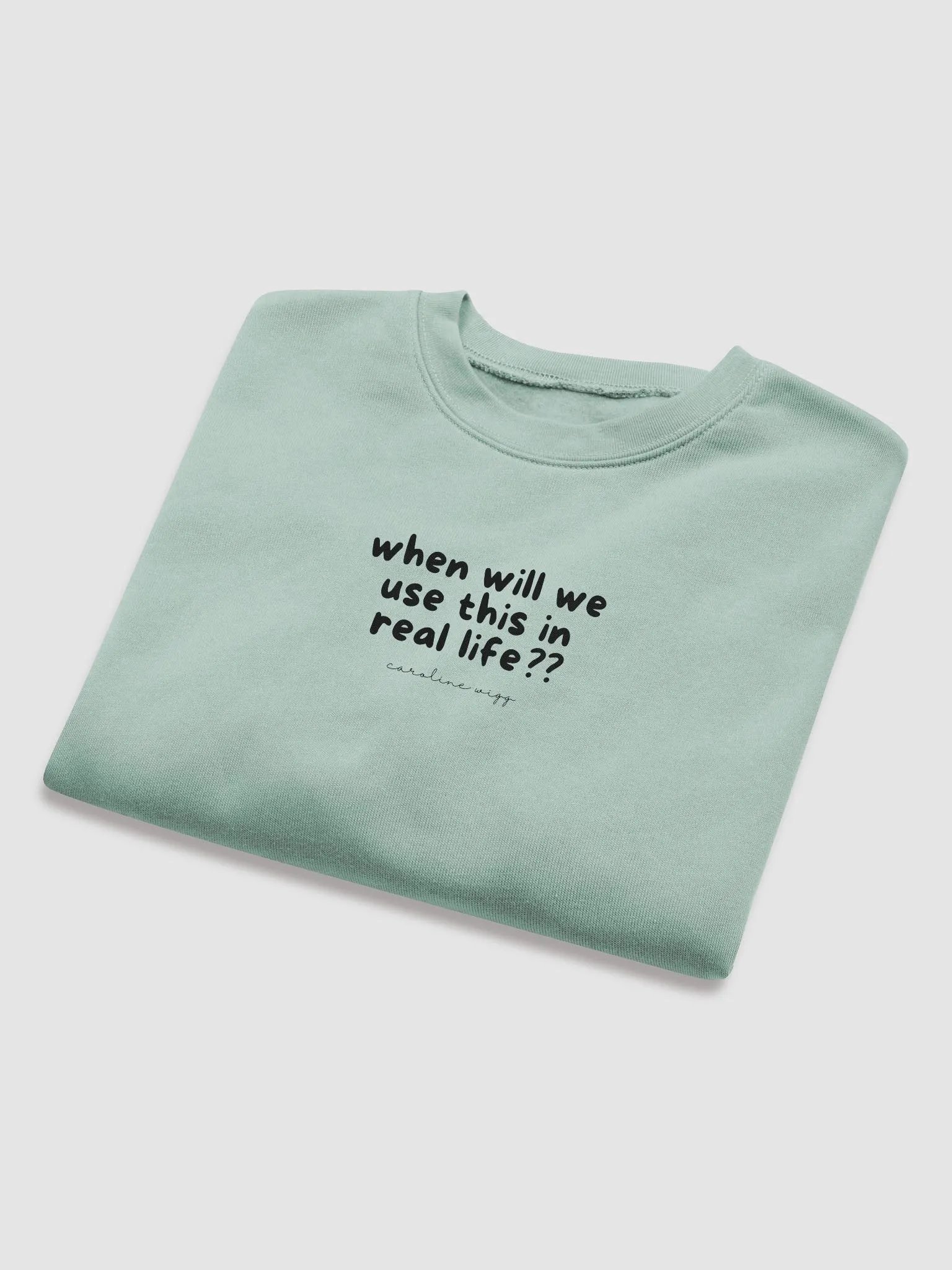 Real Life Crop Sweatshirt - Light Colours product image (8)