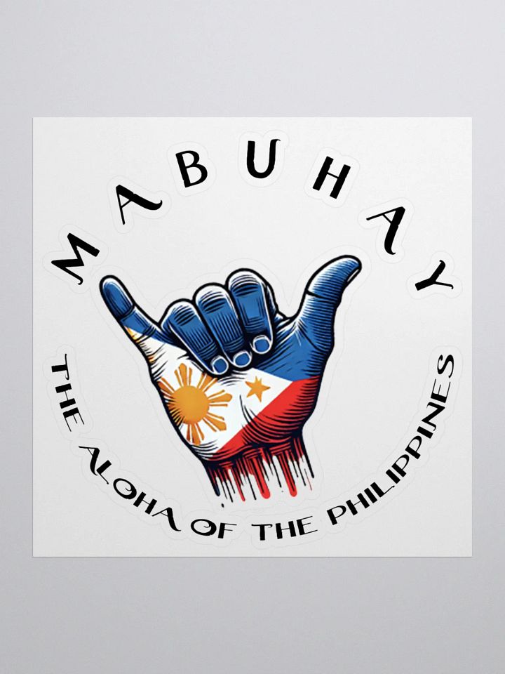 MABUHAY THE ALOHA OF THE PHILIPPINES Decal Sticker Label for Car Decals and more product image (2)
