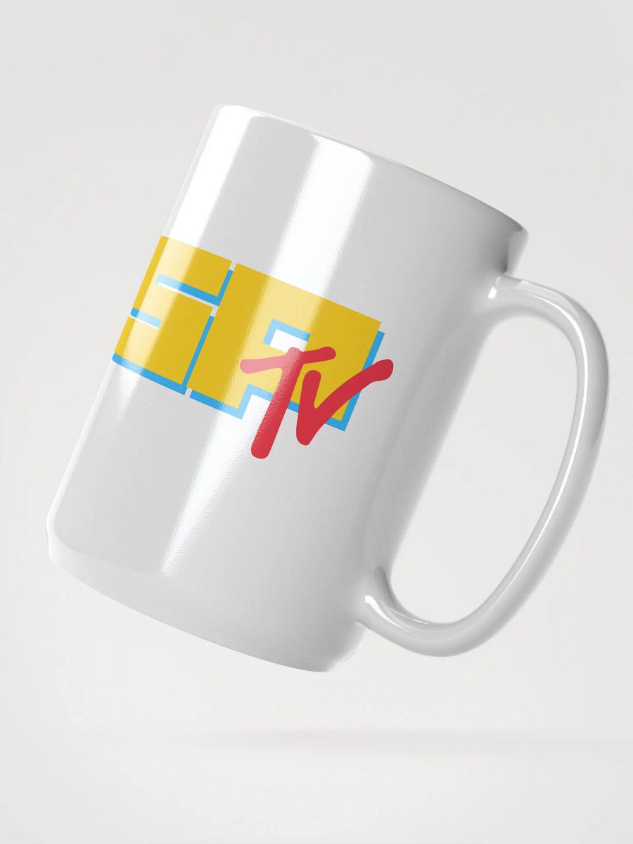 SPTV Logo White Glossy Mug product image (3)