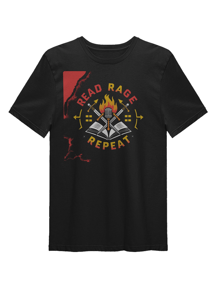Flaming Literary Rebellion T-Shirt product image (1)
