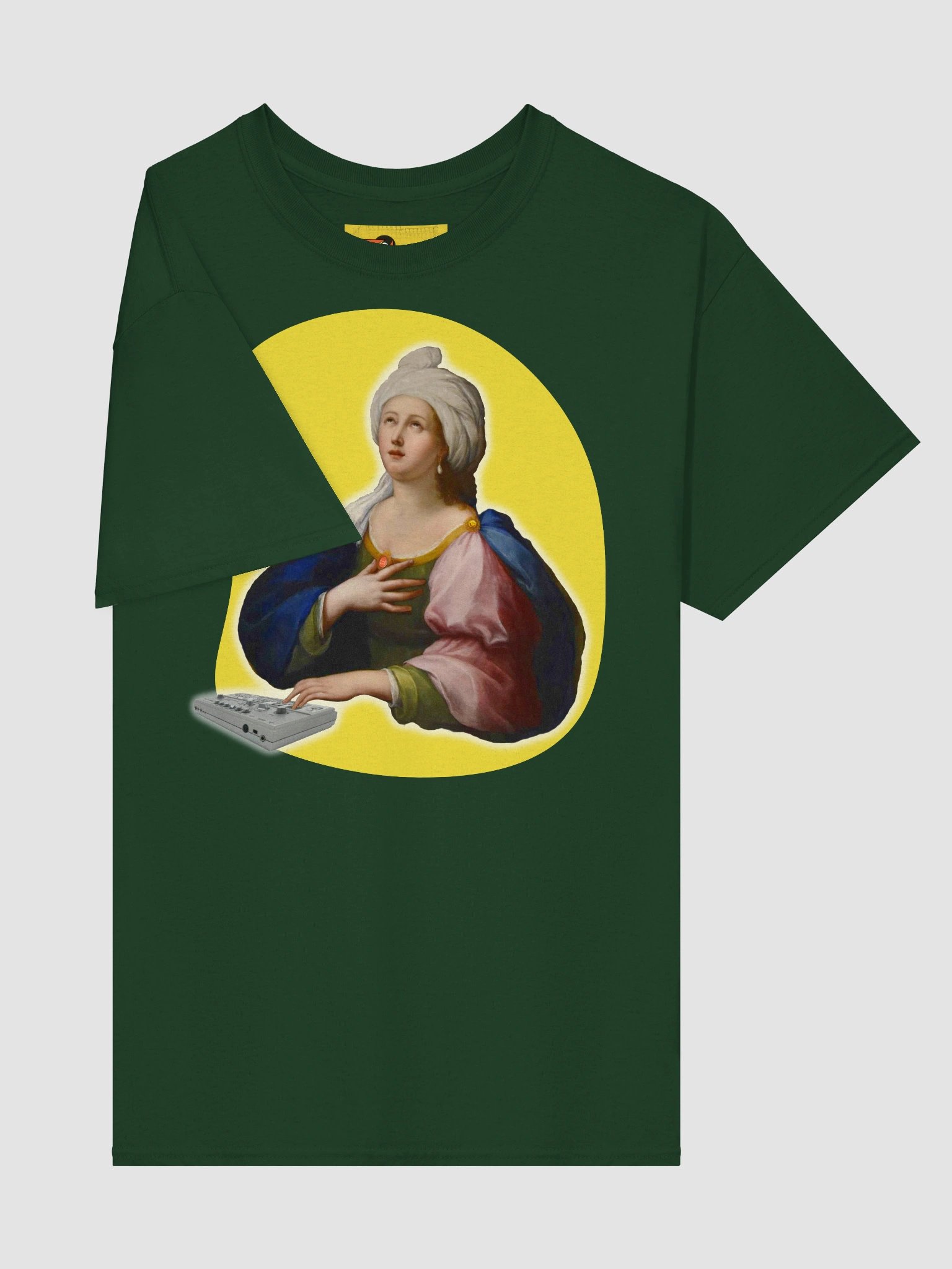 Santa Cecilia’s Acid Mass by Frank Fonik, Techno EDM Unisex t-shirt product image (19)