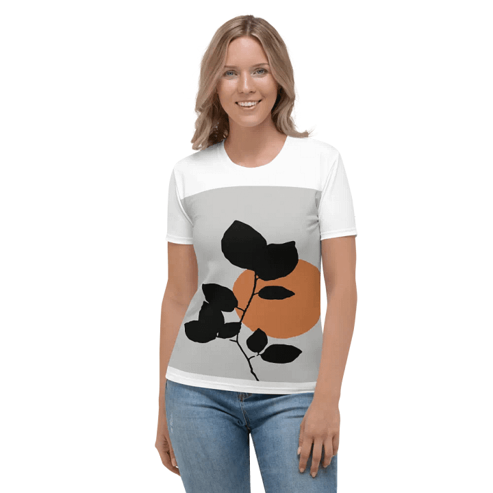 Hand-Drawn Flat Design Flower Outline Unisex T-Shirt DT006 product image (2)