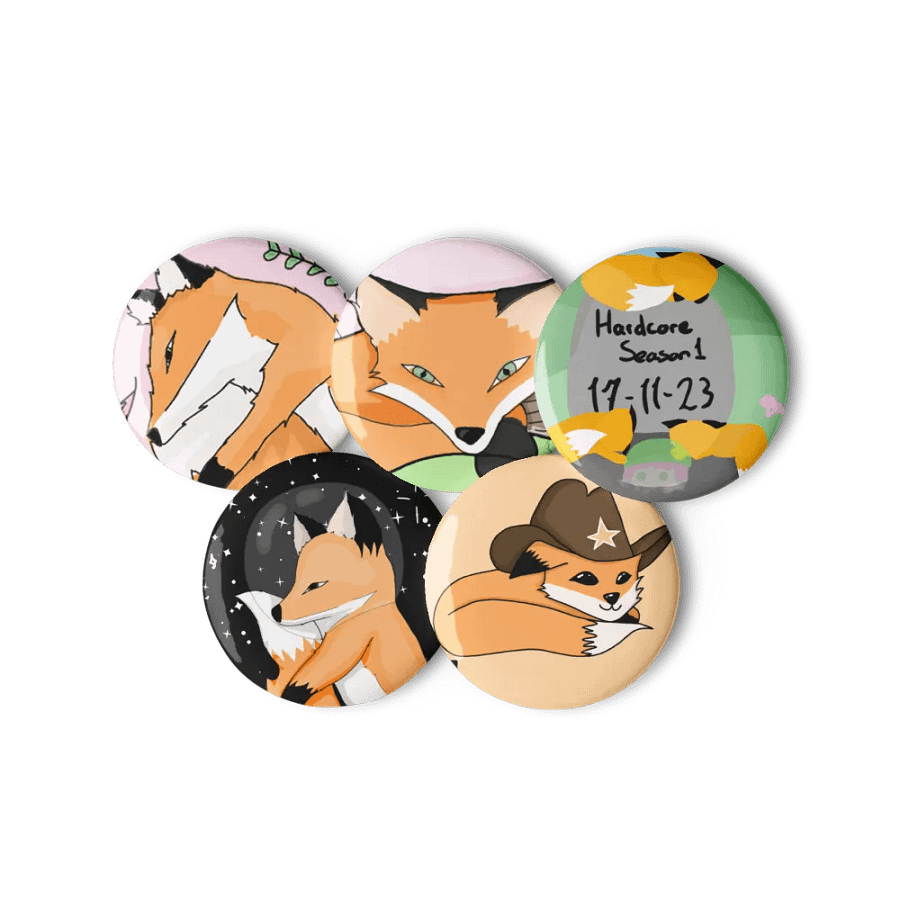 Fox Pins Button Set product image (11)