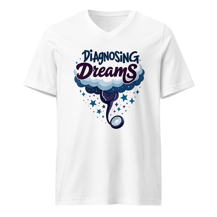 Dreamy Diagnosis Stethoscope V-Neck Tee product image (1)