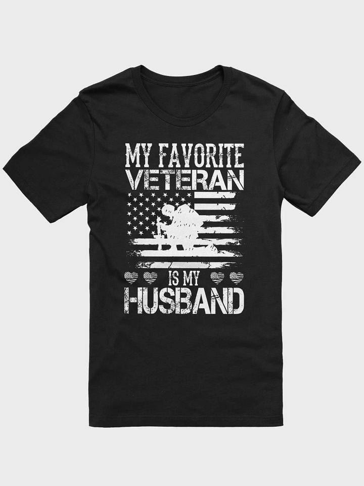 My Favorite Veteran Is My Husband - Adult T-Shirt product image (1)