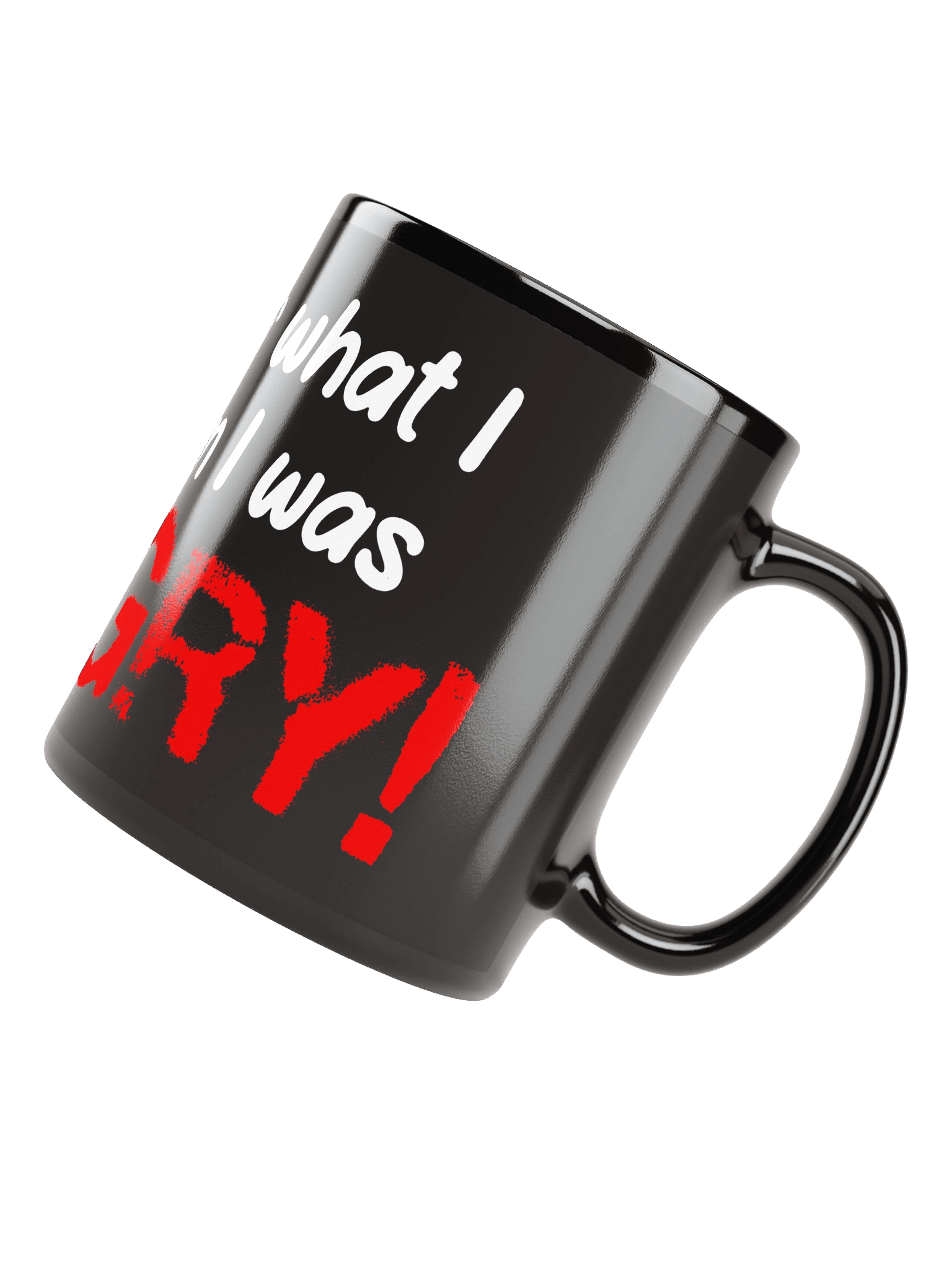 Hangry Glossy Black Mug product image (4)