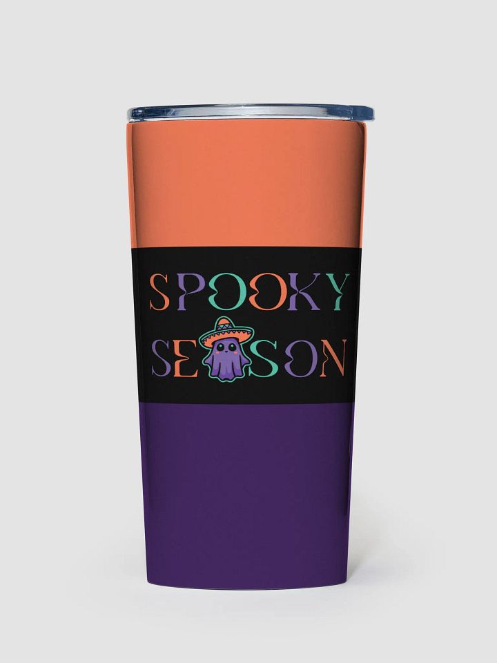 Spooky Season Sombrero Ghost Colorful 20oz Stainless Steel Tumbler product image (1)