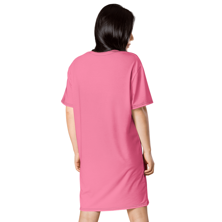 Oversized T-Shirt Dress - Playful Tickle Me Pink, Sizes 2XS-6XL product image (2)