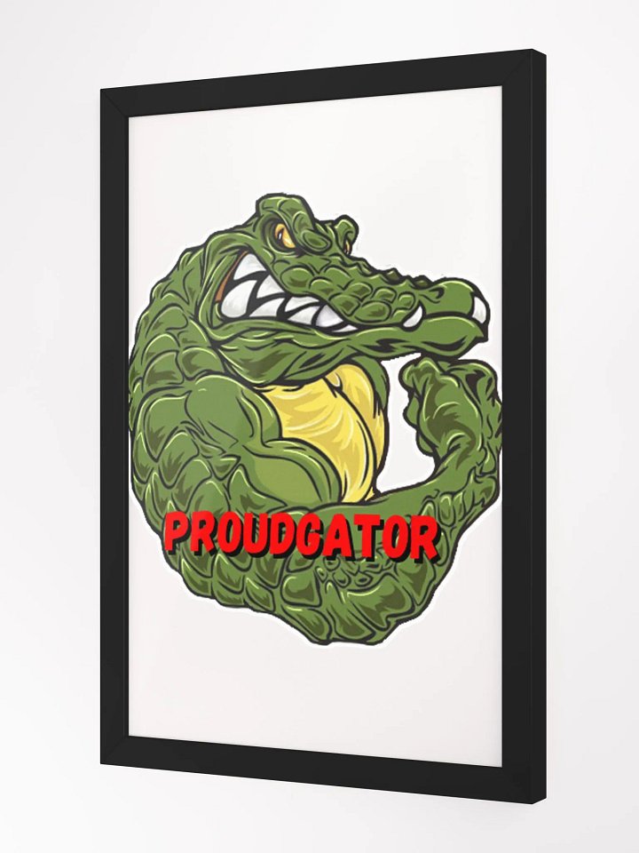 Ripped Gator Framed High-Quality Matte Poster product image (8)