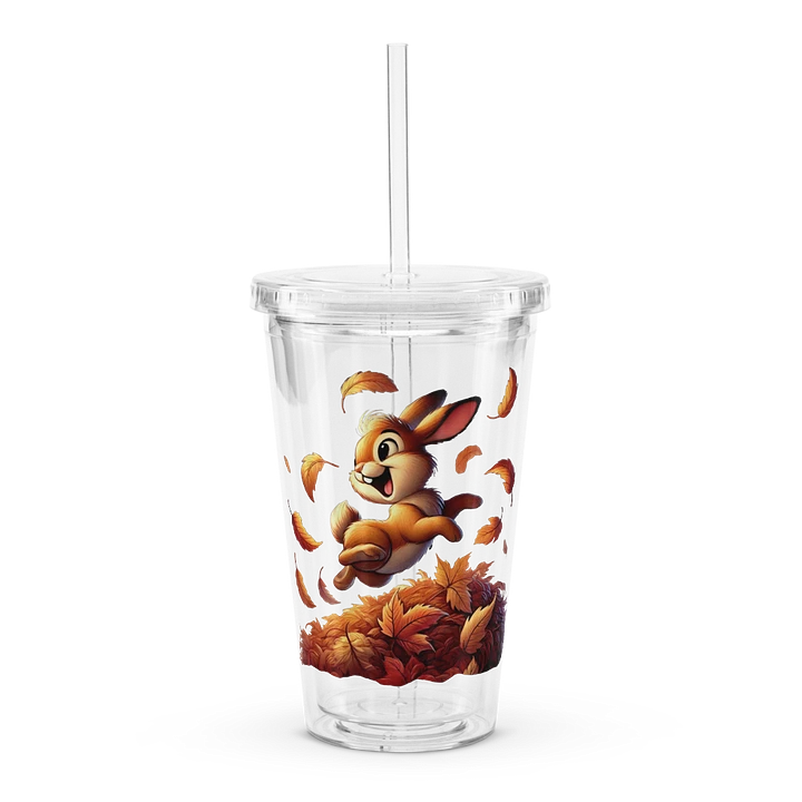 Autumn Leaves Bunny Rabbit Double Wall Tumbler product image (1)