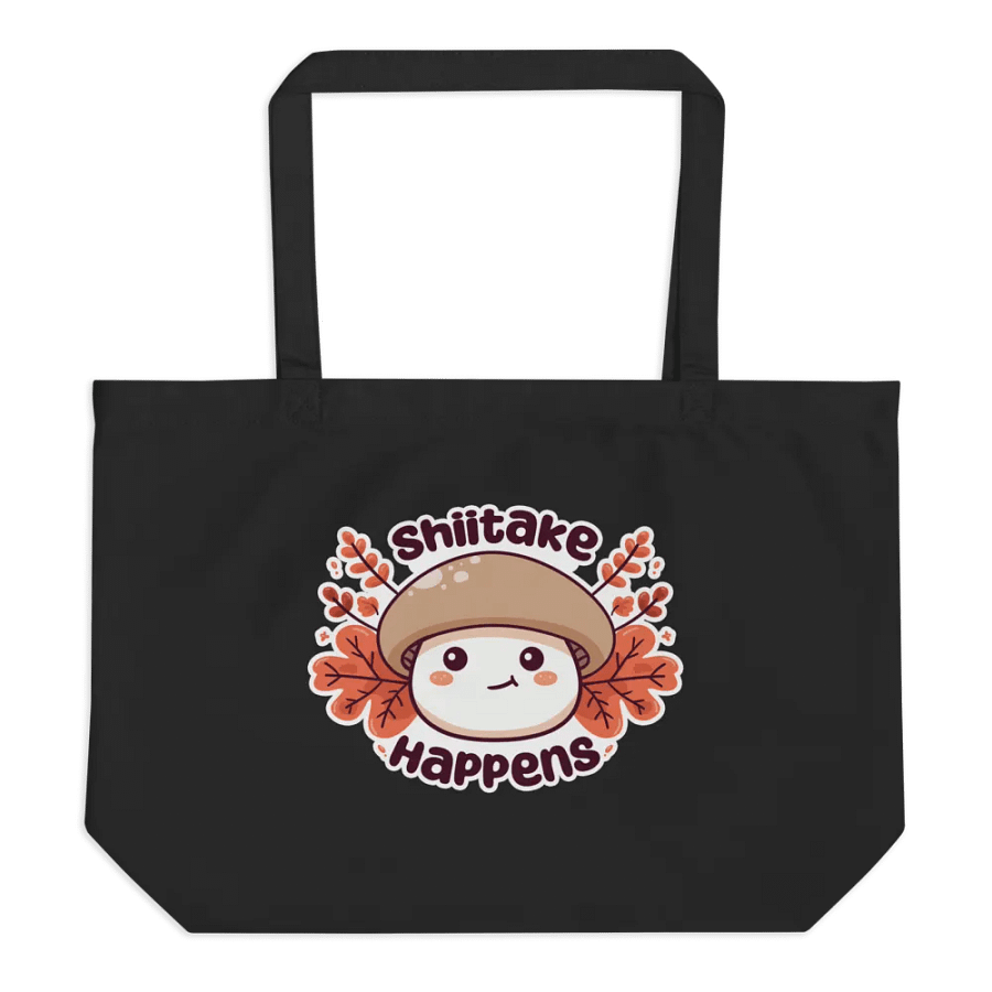 *Limited Time* Shiitake Happens Tote (Dark) product image (1)