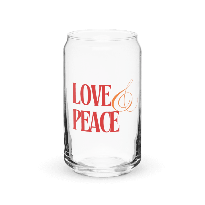 Can-Shape Glass Love & Peace product image (2)