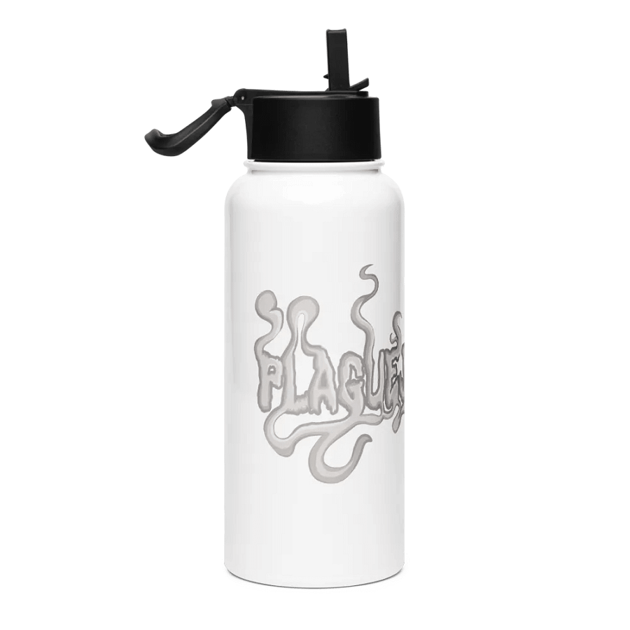 PLAGUEJESTERSKY Smoke Logo Stainless Steel Water Bottle product image (4)
