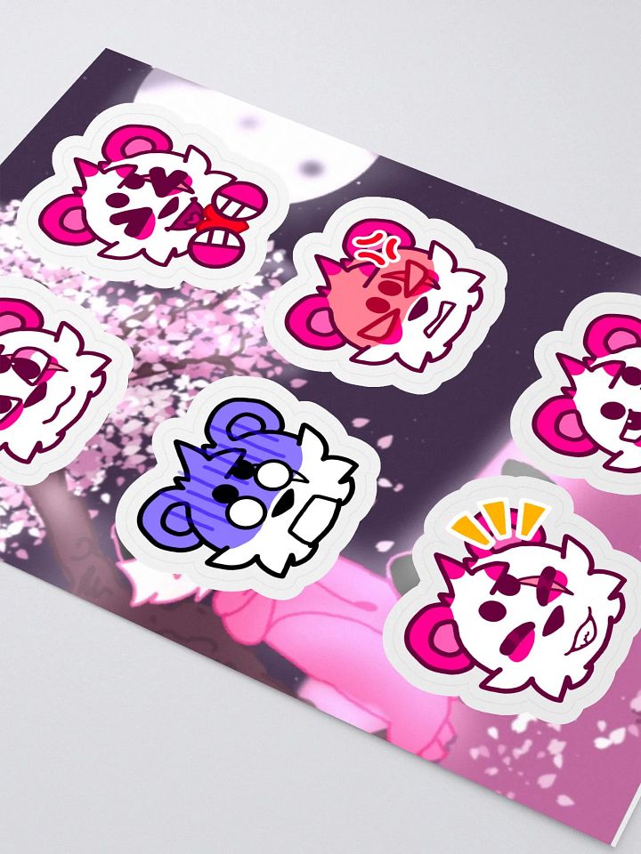 Panda Emotes Kiss-Cut Sticker Sheet product image (2)