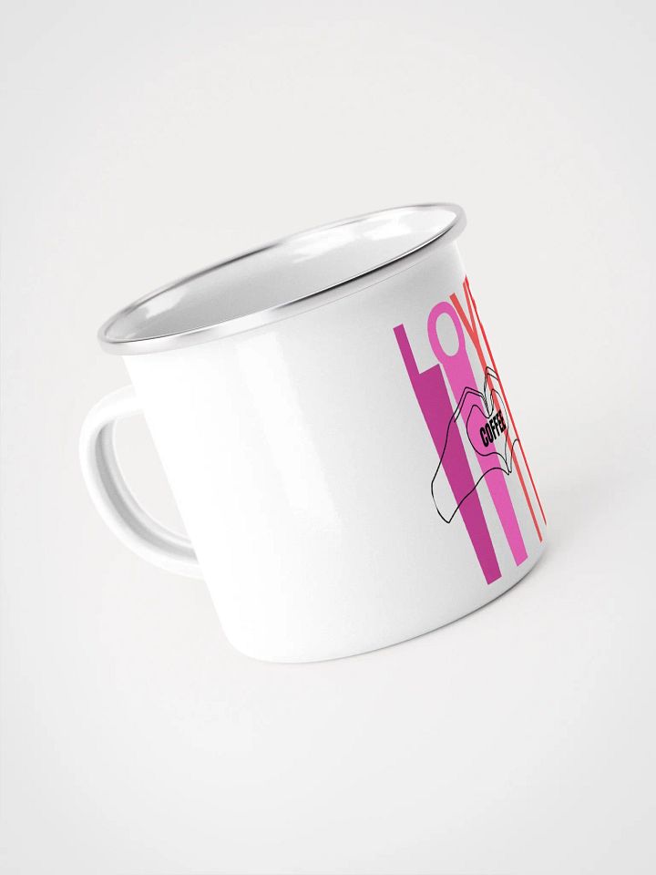 Love & Coffee Enamel Mug product image (2)