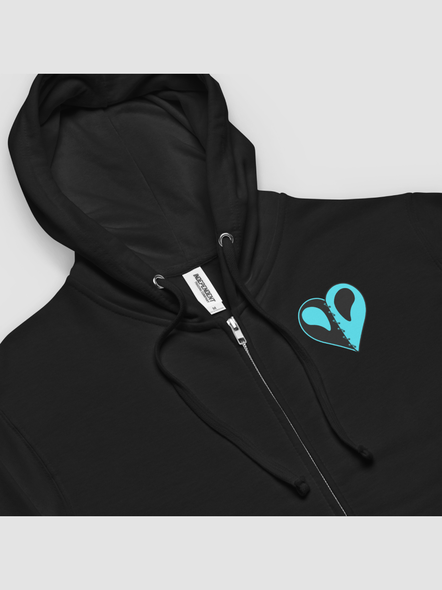 Zip Up Hoody Covered Sleeved Stitched Heart Edition product image (4)