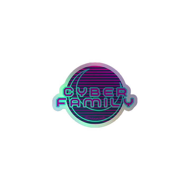 Cyber Family Holographic Sticker product image (1)