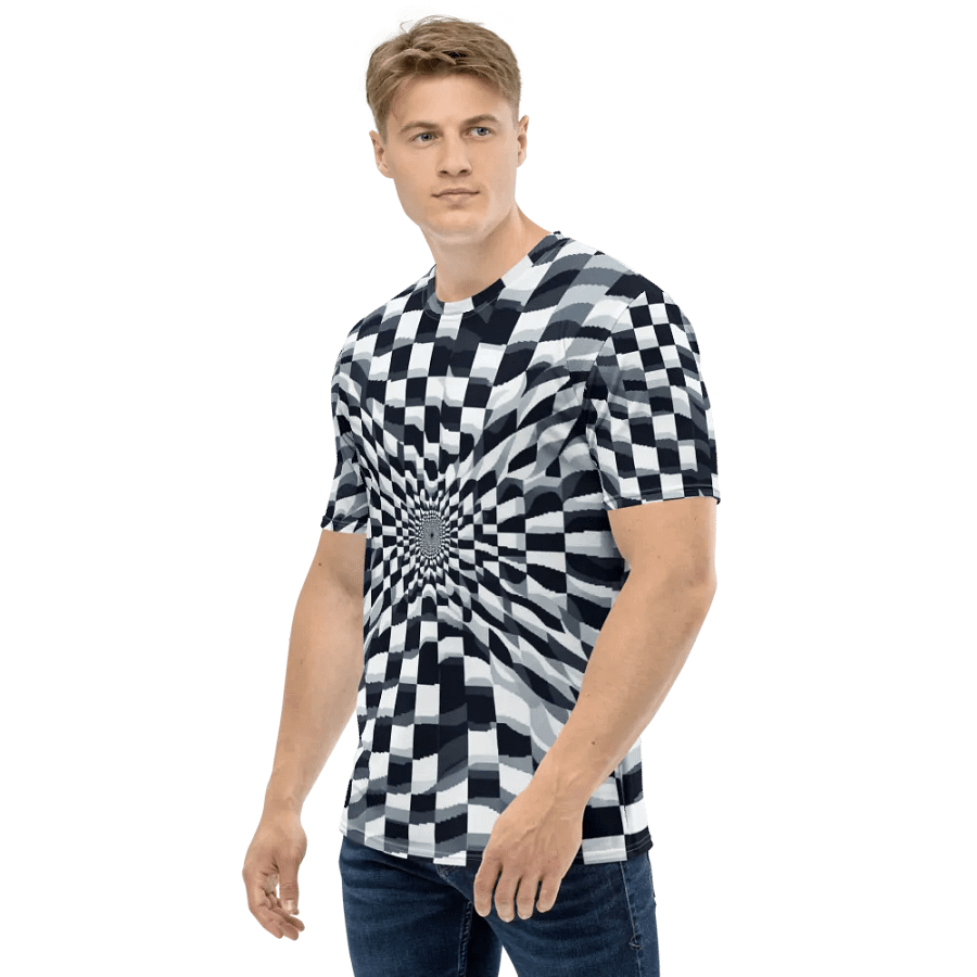 Twisted Monochrome Swirl All-Over T-Shirt product image (3)