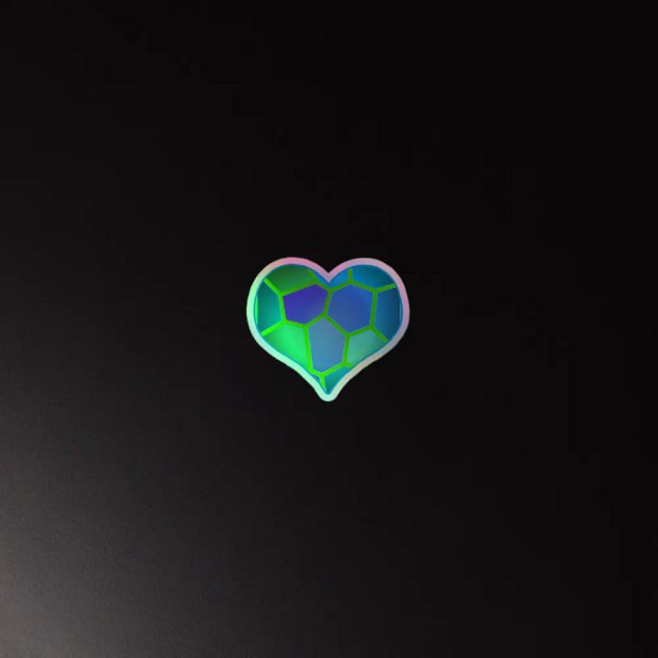 DiesmaHeart Mint Kiss-Cut Holo Sticker product image (2)