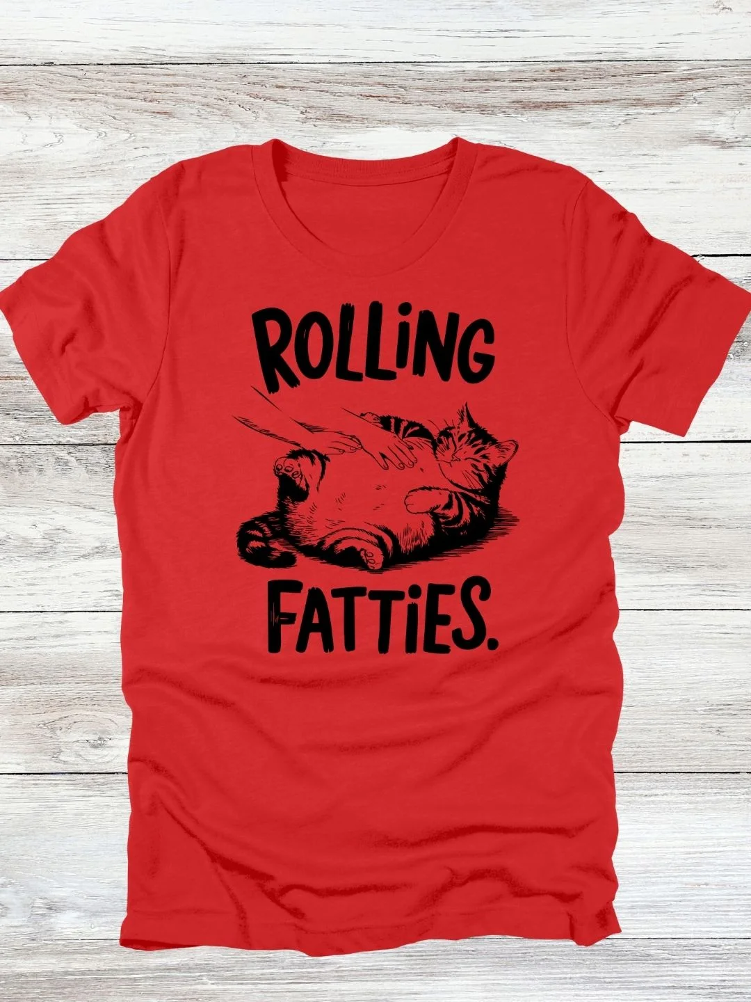 Rolling Fatties Cat T-Shirt product image (14)