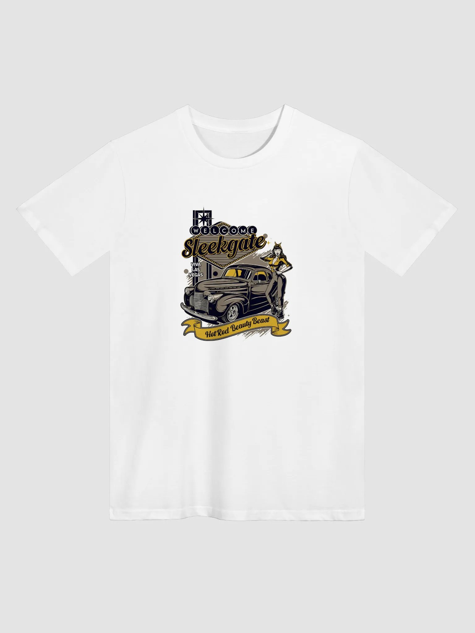 Vintage Vegas Hot Rod Unisex T-Shirt product image (4)