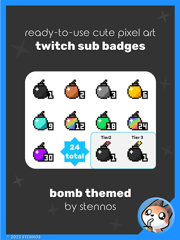 Bomb Badges - Twitch Badge Pack product image (1)