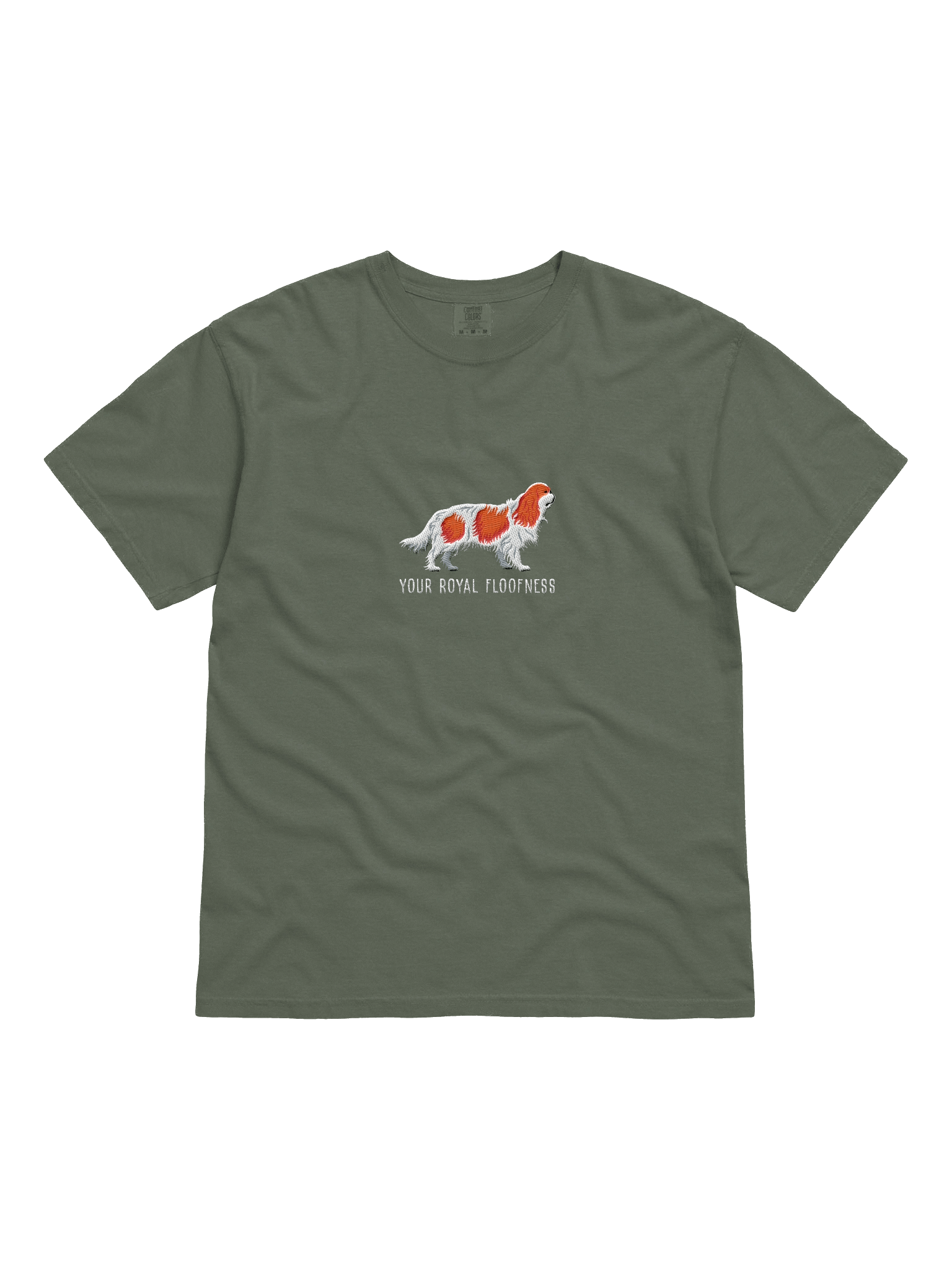 Your Royal Floofness T-Shirt(Embroidered) of a King Charles Spaniel(Blenheim) product image (31)