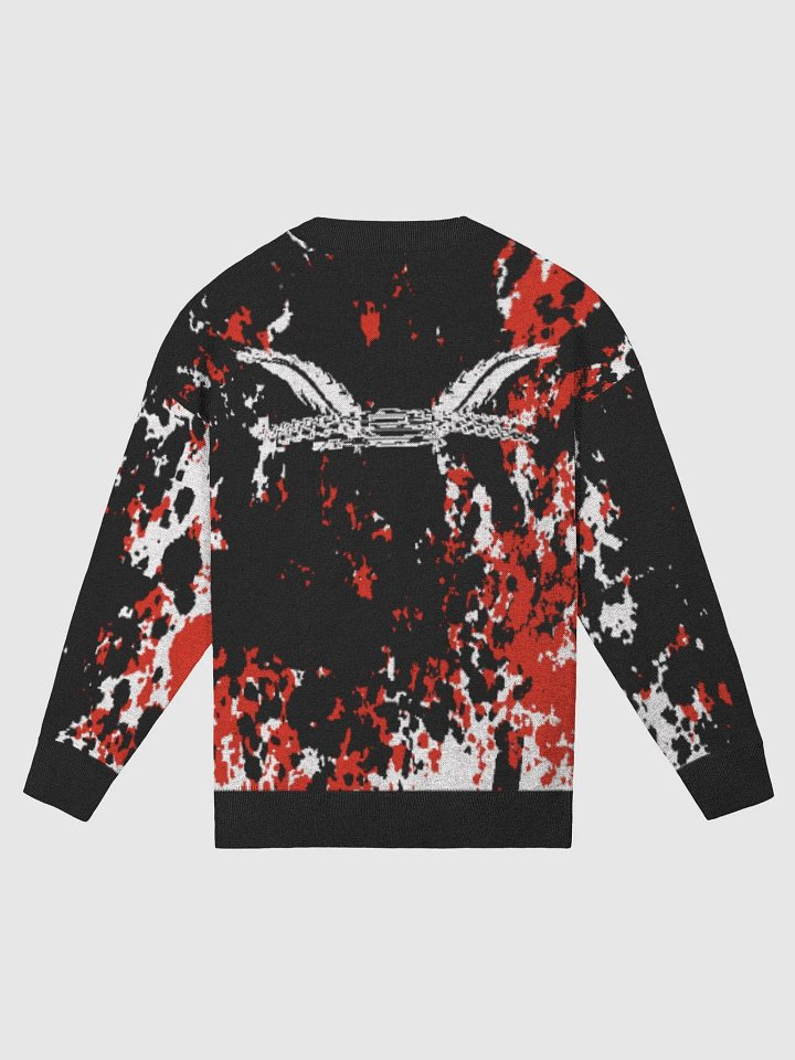 Knitted Crewneck Sweater Relaxed Fit - White HApex Gear Black Logo product image (2)