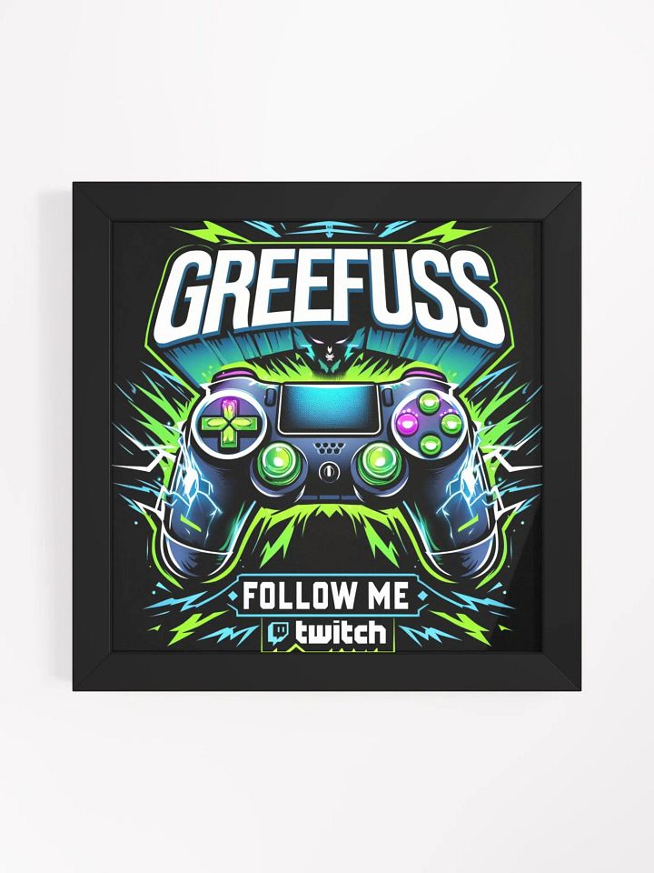 Glowing Gaming Controller Framed Poster product image (4)