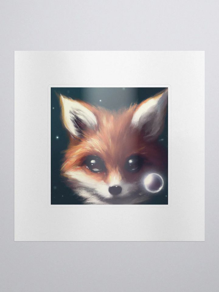 Cute Galactic Fox Delta Sticker product image (1)