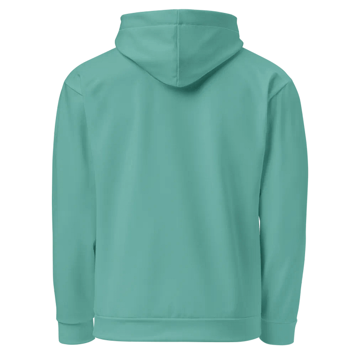 Plain Turquoise Green True Summer Unisex Recycled Polyester Heavyweight Premium Hoodie by Treasure Pie product image (2)