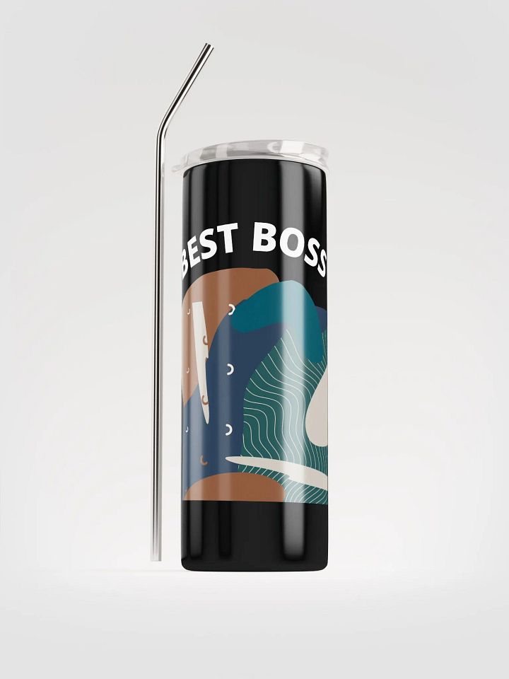 Eco-Friendly Stainless Steel Tumbler with Reusable Straw product image (1)