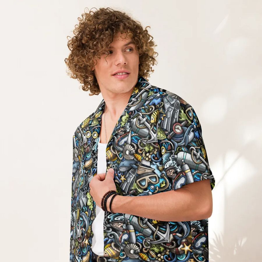 Deep Sea Explorer Hawaiian Shirt product image (4)